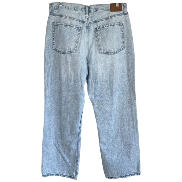 Aeropostale Womens High Rise Baggy Denim Jeans Light Wash‎ Size 14 Short - Picture 2 of 6